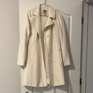 Anne Klein Cream Trench Coat